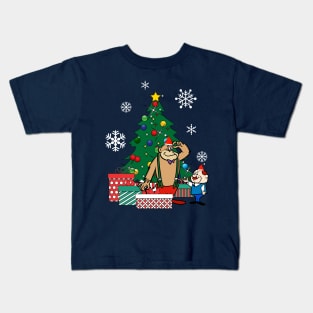 Magilla Gorilla And Mr Peebles Around The Christmas Tree Kids T-Shirt